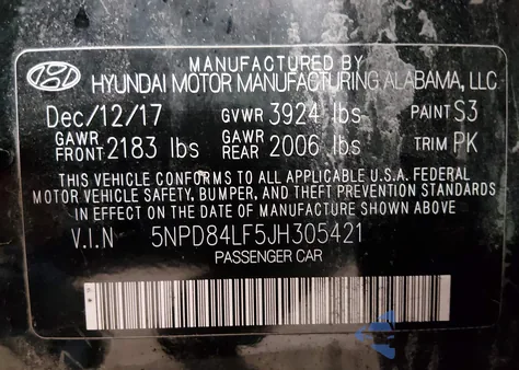 2018 Hyundai Elantra Value Edition из США, поврежденный, VIN 5NPD84LF5JH305421